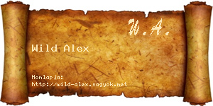 Wild Alex névjegykártya