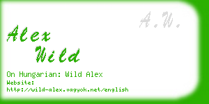 alex wild business card